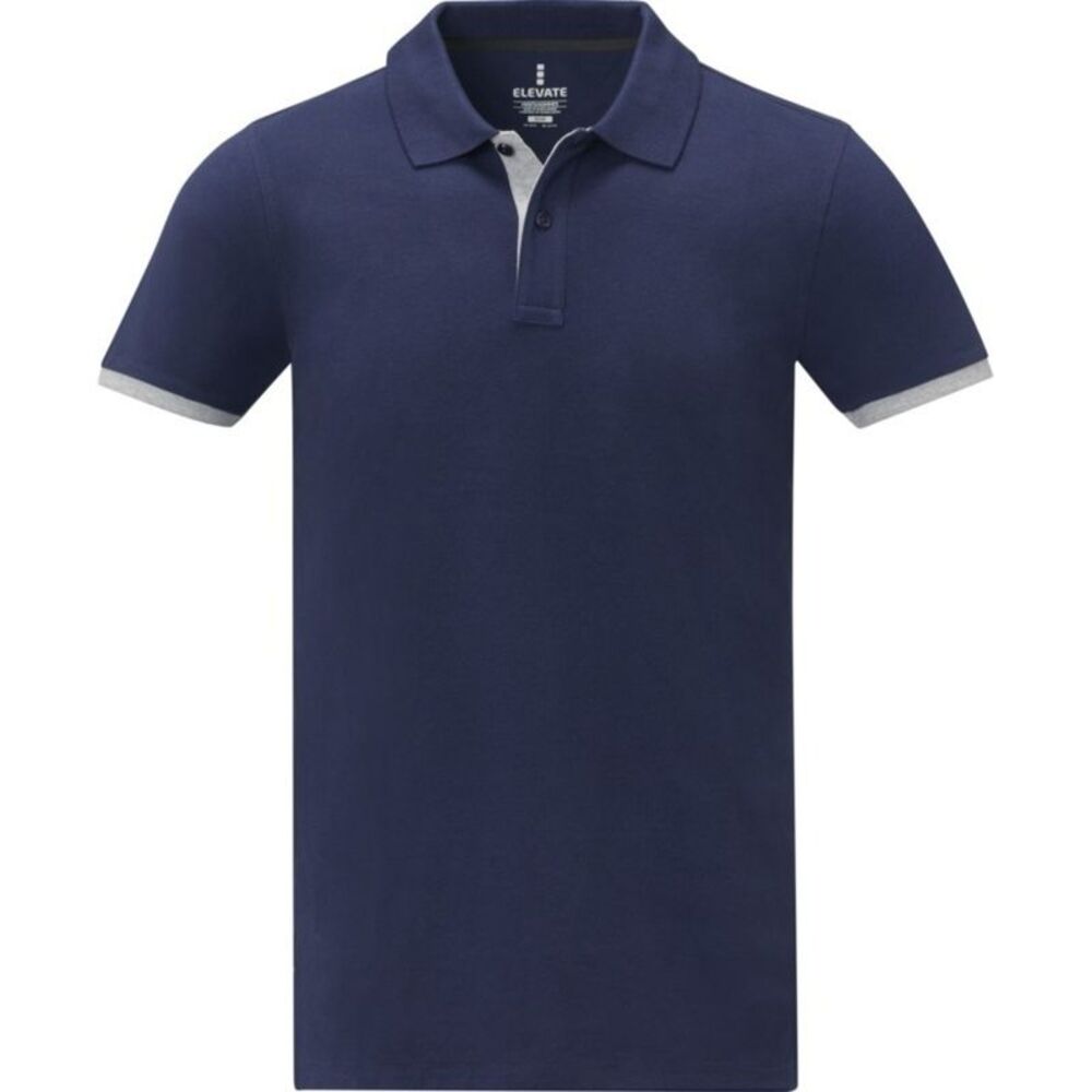 Elevate Mens Morgan Short-Sleeved Polo Shirt / Navy